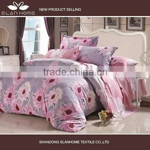 100% Cotton 128*68 40s*40s Pigment Printed Wholesale Duvet Cover Set With Zipper thumbnail-1