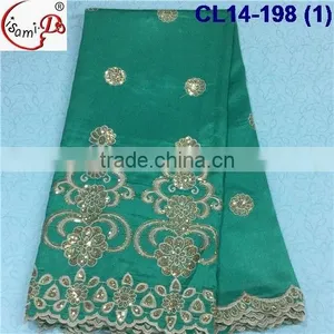 CL14-198 New Design Good Quality George Lace Fabric,wholesale African George Lace thumbnail-1