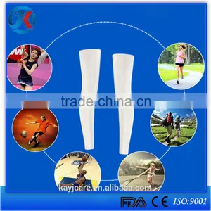 Express Sports Endurance Support Running Leg Sleeve White thumbnail-3