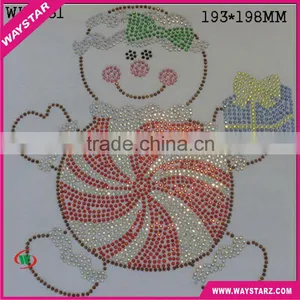 Lovely Snowman Custom Rhinestone Shirts Transfers thumbnail-1