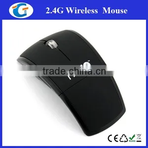 Wireless 2.4Ghz Foldable Arc Red Mouse Notebook thumbnail-3