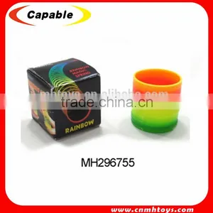 Magic Kids Toy Colorful Plastic Rainbow Spring thumbnail-1