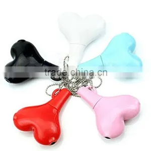 3.5mm Stereo Audio Headset Heart Shape Headphone Splitter Connector Adapter thumbnail-1