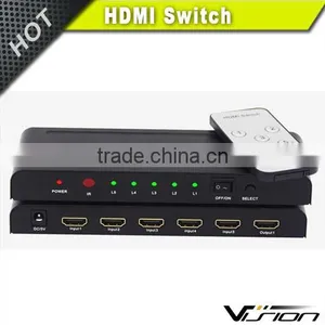2016 Hottest Premium 1080p 5 Port Hdmi Switch in Black thumbnail-4