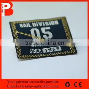 Custom Luxury Woven Label Black Satin Woven Label for Clothing thumbnail-2