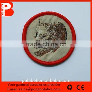 Eco-friendly Directly Factory Customized Cheap Merrowing Woven Patches for Baby thumbnail-1