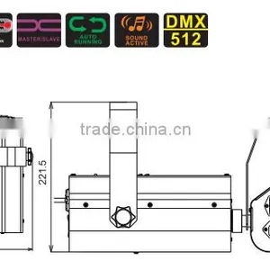 TOPLED Single Moon 5*RGBWY Professional Laser Stage Light thumbnail-4