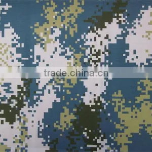 Polyester Cotton Ocean Camouflage Fabric thumbnail-1