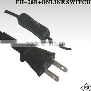 Janpan PSE Approval Power Cord With 303 Switch thumbnail-1
