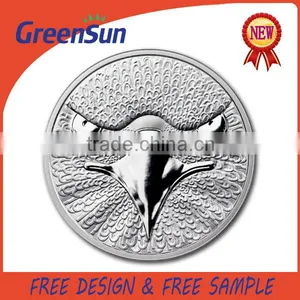 New Product OEM Antique Gold or Silver Medal Coin thumbnail-1