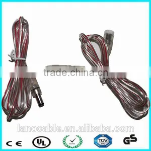 Transparent Screw Locking Male to Female 5521 dc Jack Cable thumbnail-3