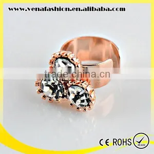 u Shape no Piercing Simple Diamonds Women Cover Elf Ear Clip thumbnail-1