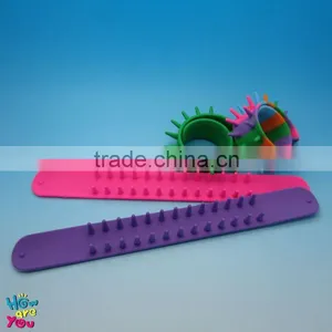 Hot Fashion Promotional SPIKY Shape Band Silicone Reflective Slap Bands thumbnail-1