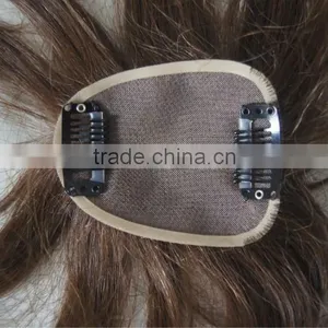 Custom Toupee Silk Top Hair System 100% Indian Remy Human Hair Men Hair Toupee thumbnail-1