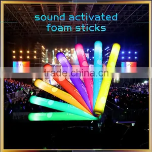 Sound Activated LED Flashing Light Foam Stick, 2016 New Design Foam Stick With Sound Activated thumbnail-1