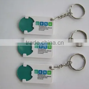 Plastic Coin Keyring thumbnail-1