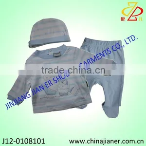 Lovely and Soft Material Baby Cloths 3 Pcs thumbnail-1