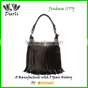 Fringe Tassel Handbags Shoulder Bag Big Size for Ladies thumbnail-1