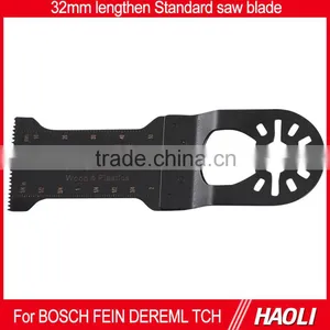 32mm(1-1/4") Lengthen E-cut Standard Quick Change Oscillating Tool Saw Blade for Cutting Wood , Drywall and Plastics thumbnail-1