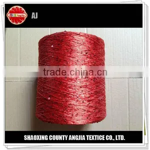 100% Polyester Spun Knitting Sequin Yarn for Socks thumbnail-1
