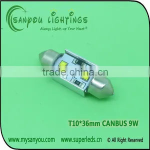 New Design Festoon Canbus 9w 36mm no Erro Cree Led Auto Bulb thumbnail-1