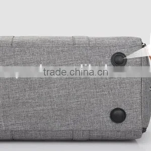 2016 OEM Men Vintage Quilted Travel Messenger Shoulder Crossbody Sport School Big Bag thumbnail-4