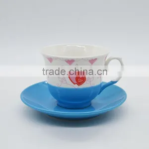 Ceramic Mug and Saucer Tea Cup Coffee Cup for Homeuse thumbnail-2