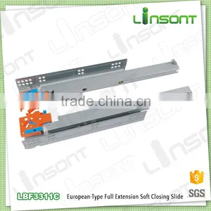 Best Price Europe Type Full Extension Soft Close Slide for Drawers Furniture Drawer Slides thumbnail-1