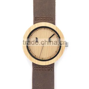 Hotsale Bamboo Watches With Leather Strap Wooden Watches thumbnail-4