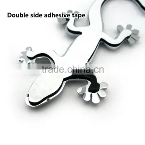 Red Color Gecko Plastic Chrome Car Logo Signs thumbnail-3