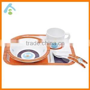 Very Popular Pruduct in Europe Melamine Plastic Children Dinnerware Set for Sale thumbnail-1