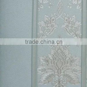 Korea PVC Wallpaper Striped and Floral Designer Wallpaper thumbnail-3