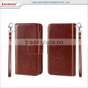 Crazy Horse Pattern Separable Case With Card Slot for Huawei G610 p8 Lite U8667 U8800 G606 thumbnail-1