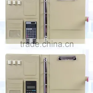 BWF- 14/15 Black /brown Leather Multi-function Manager Portfolio&a4 pu Leather Portfolio Folders&leather Portfolio Folder thumbnail-5