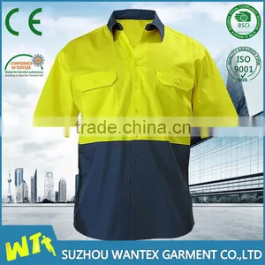 High Quality Cotton Shirt for Worker Wholesale Men Uniform Unisex Safety Clohting Shirt thumbnail-1