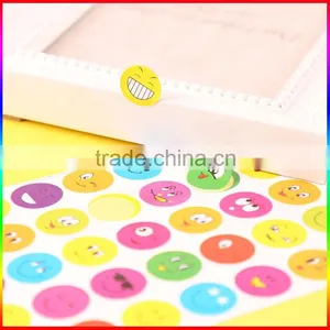 Hot Sale Custom Adhesive Smile Face Happy Face Stickers thumbnail-2