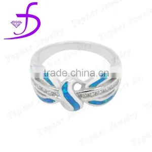 Fashion Girl`s Ring Silver Opal Ring thumbnail-1