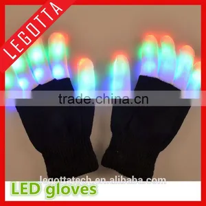 Best Selling Newest Hight Quality Winter Electical Fashing Lighting Colorful Laser Gloves thumbnail-4