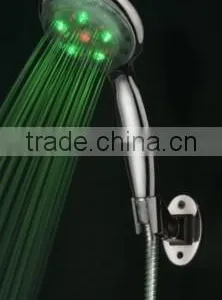 ABS Chromed RGB Temperature Controlled Bath Hand Held LED Shower Head thumbnail-1