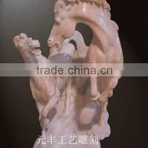 Indoor Marble Horse Sculpture thumbnail-1