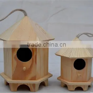 Pine Wooden Bird House,pet Nest,pet Bird House thumbnail-2