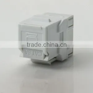 Network Solution Cat6 UL 180 Degree Unshielded UTP Dual IDC Modular Keystone Jack With Shutter thumbnail-3