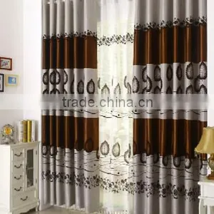 Customized Window Curtain Fabric, Jacquard Fabirc 030 Fire Retardant Blackout Fabric for Bedroom thumbnail-3