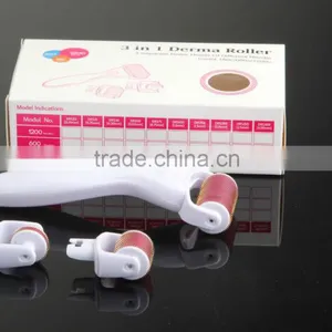 2016 Best Sellings Derma Rollr Kit/derma Care Facial Kit 3 in 1 Changeable Heads 180/600/1200 Needle Derma Roller thumbnail-1