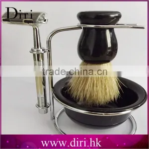 Synthetic Hair Shaving Brush 2016 Newest Acrylic Handle Shaving Sets With Bowl Best Selling Shave Brush Sets thumbnail-4