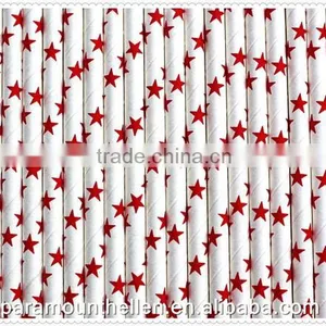 High Quality Fancy Colorful Papar Straws Disposable Paper Straws for Birthday Party thumbnail-4