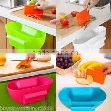 Plastic Kitchen Garbage Bowl,Trash Hanging Holder Bowl,Waste Storage Bin thumbnail-1