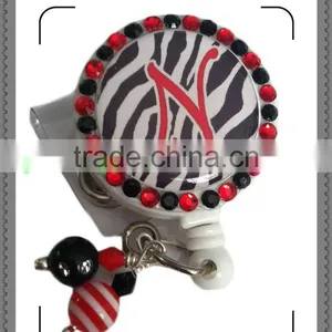 Crystal ID Badge Reel,rhinestone Yoyo Clip thumbnail-1