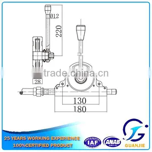 GJ1105 Power Take off Control Lever for Construction Machinery thumbnail-3