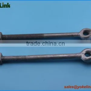 13550lbs Rolled Thread Hot Dip Galvanized Forged Thimble Eyebolts thumbnail-1